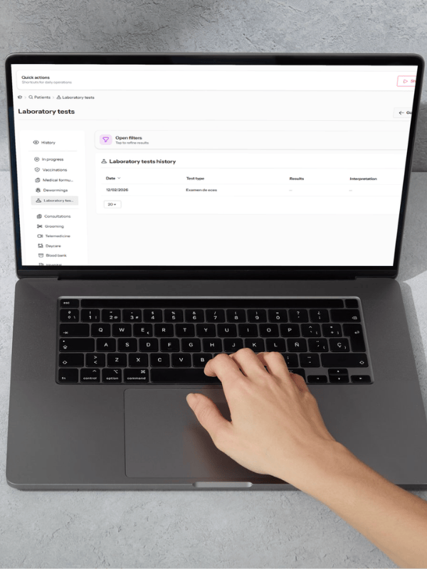 Modulo de Exámenes de laboratorio veterinarios