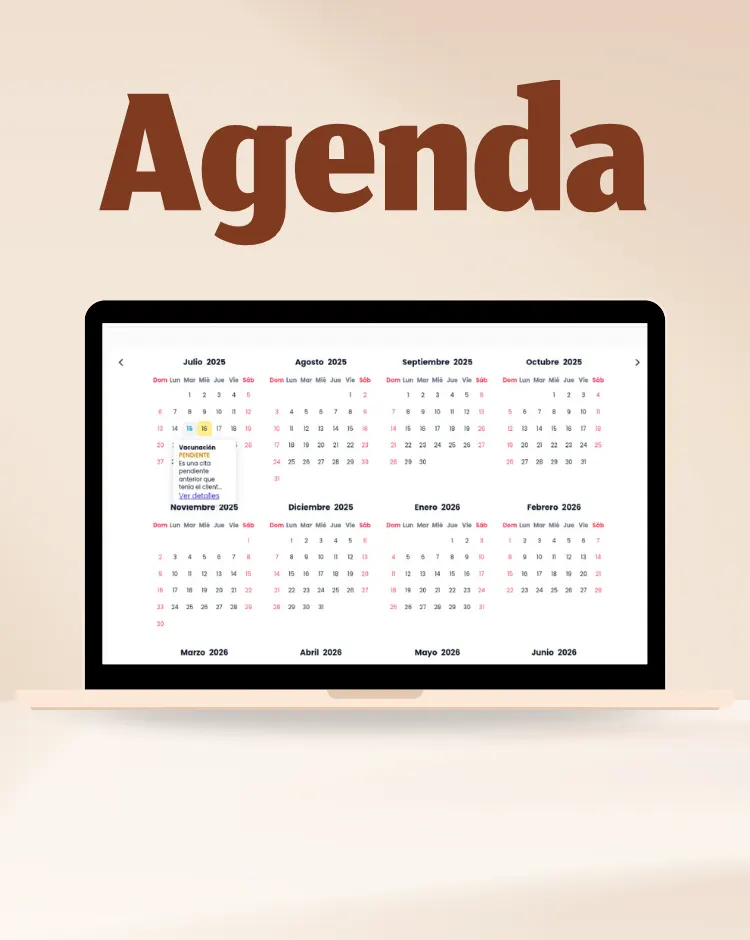 Gestión de agenda | Mi Vete App
